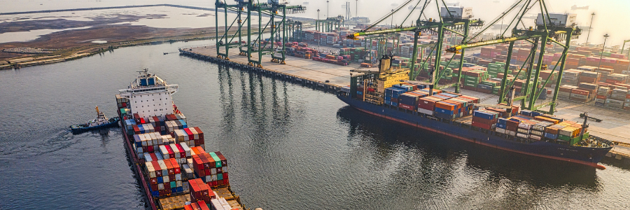 Port congestion causing the supply chain crisis