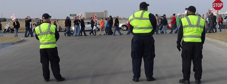 Labor Dispute Security Picket Line.png