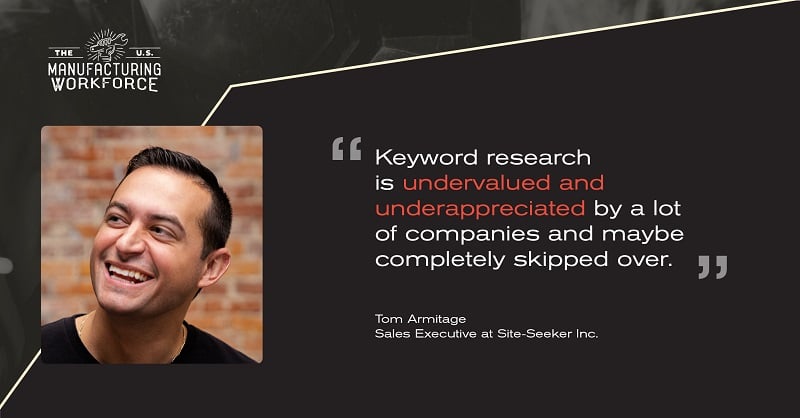 Tom Armitage keyword research quote 800x418